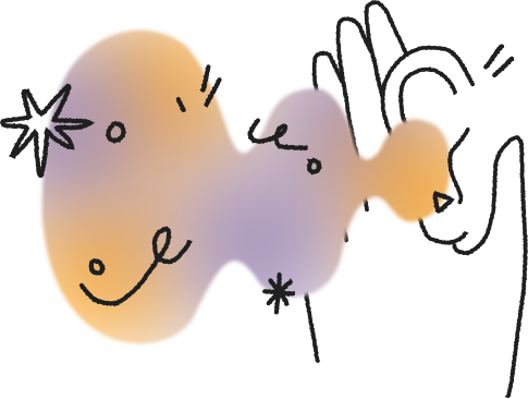 Illustration of hands listening
